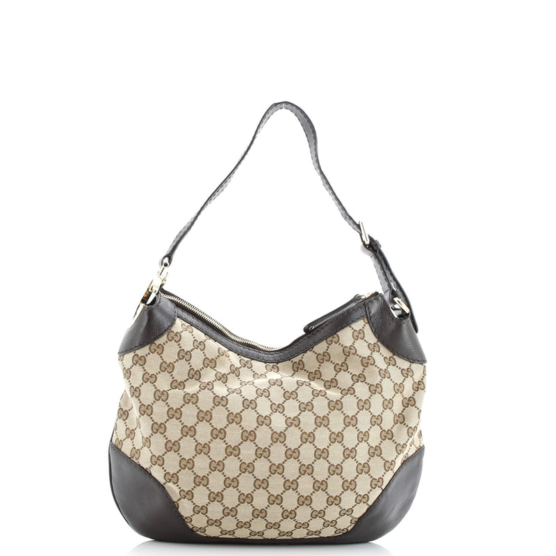 Charlotte Zip Hobo Gg Canvas With