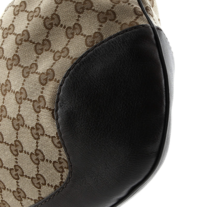 Charlotte Zip Hobo Gg Canvas With