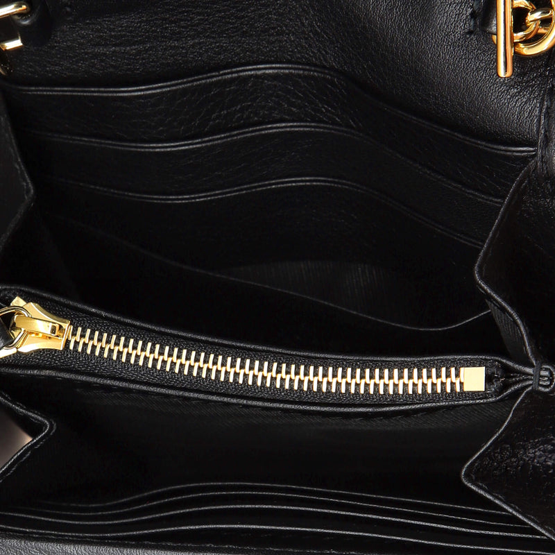 Blondie Nm Wallet On Chain Leather