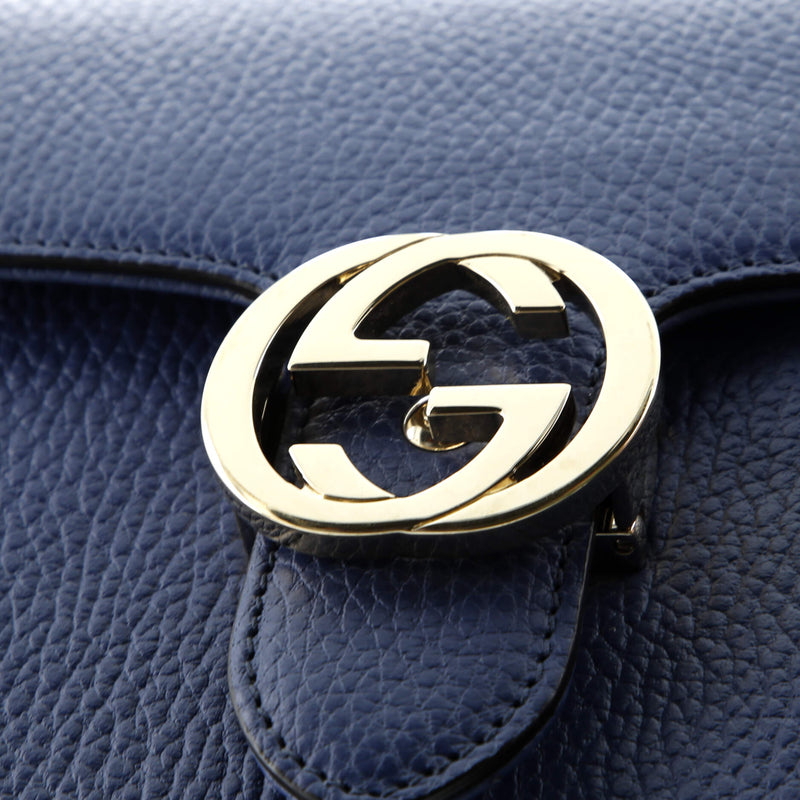 Interlocking Shoulder Bag Leather Small