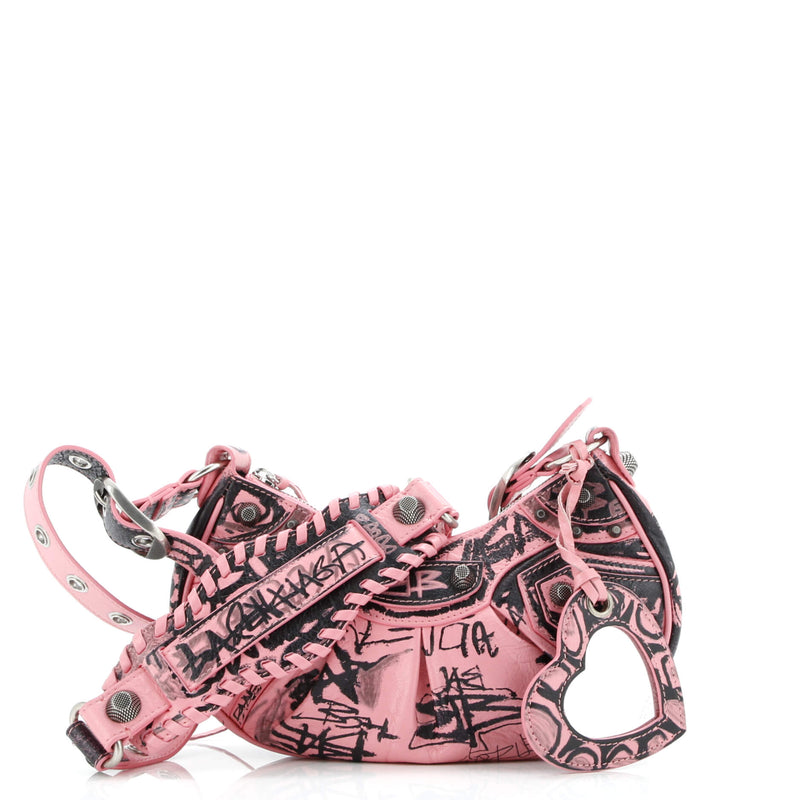 Le Cagole Graffiti Giant Studs Shoulder
