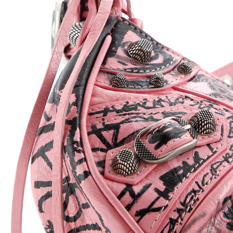 Le Cagole Graffiti Giant Studs Shoulder