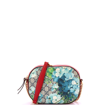 Chain Crossbody Bag Blooms Print Gg