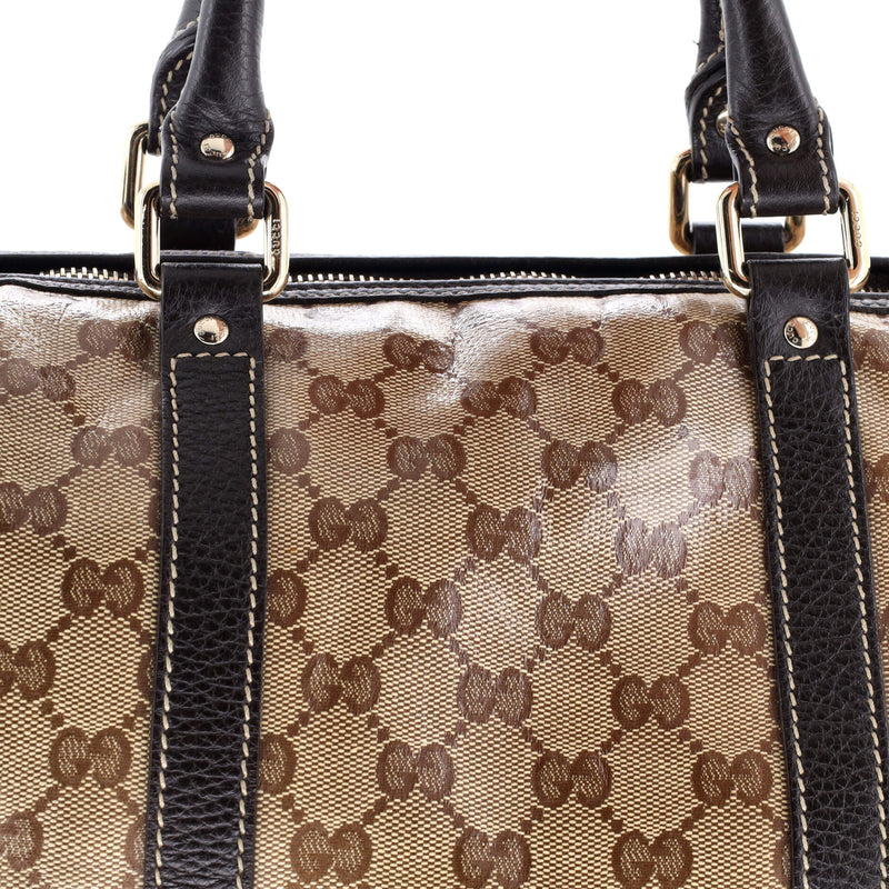 Joy Boston Bag Gg Coated Canvas Medium