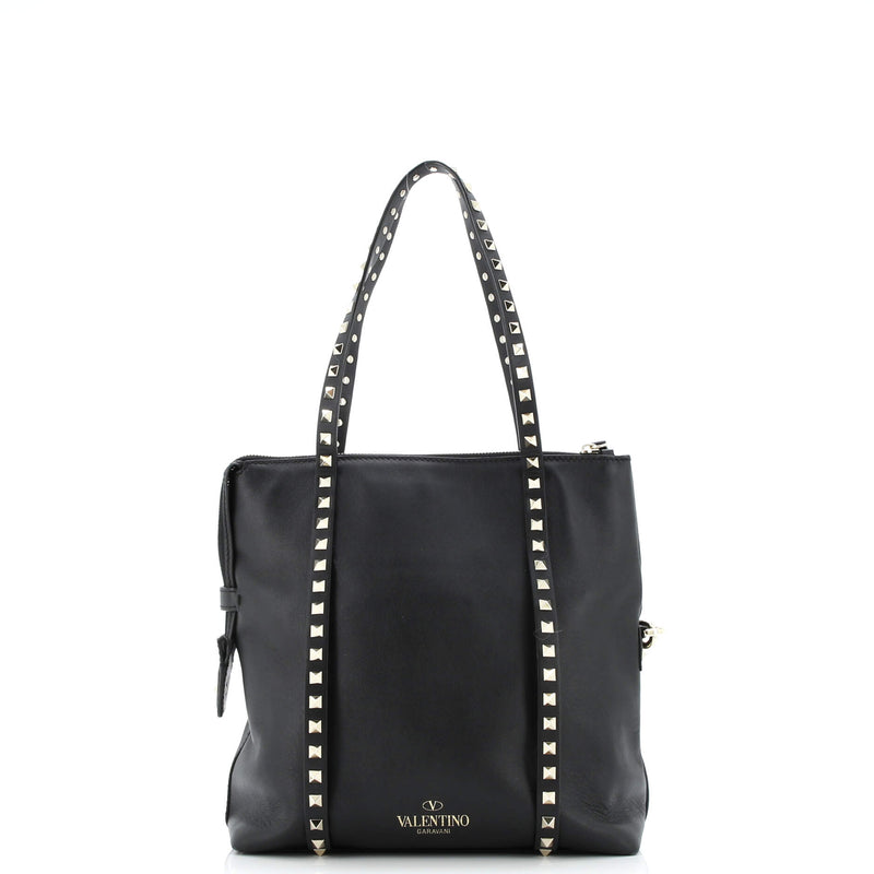 Rockstud Belted Tote Soft Leather Medium