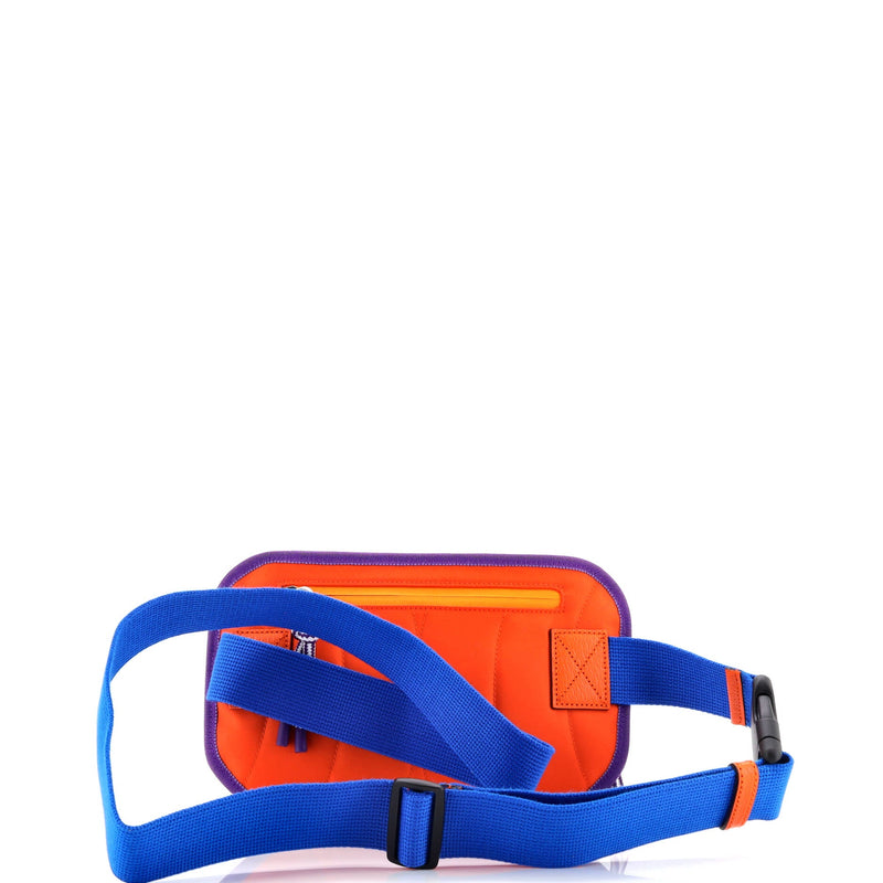 Panelled Front Pocket Belt Bag Backpack