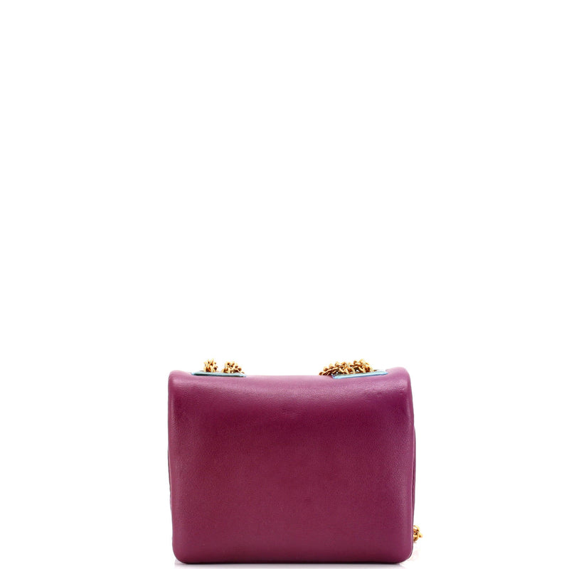 One Stud Chain Flap Bag Leather Micro