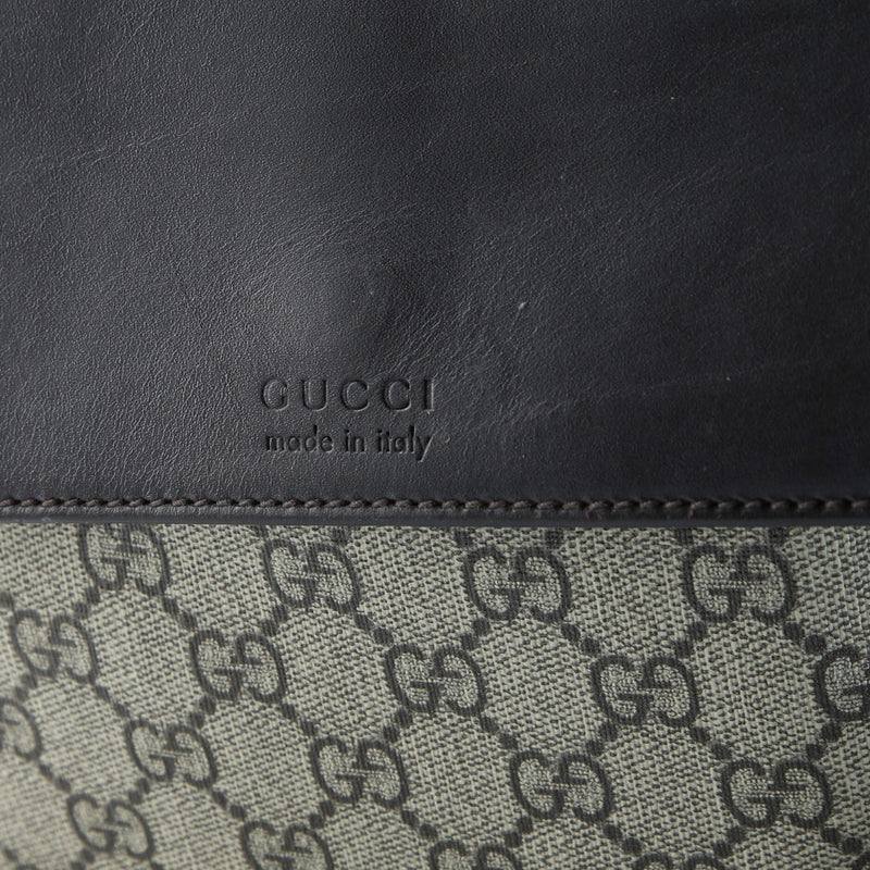 Flap Messenger Bag Gg Coated Canvas With
