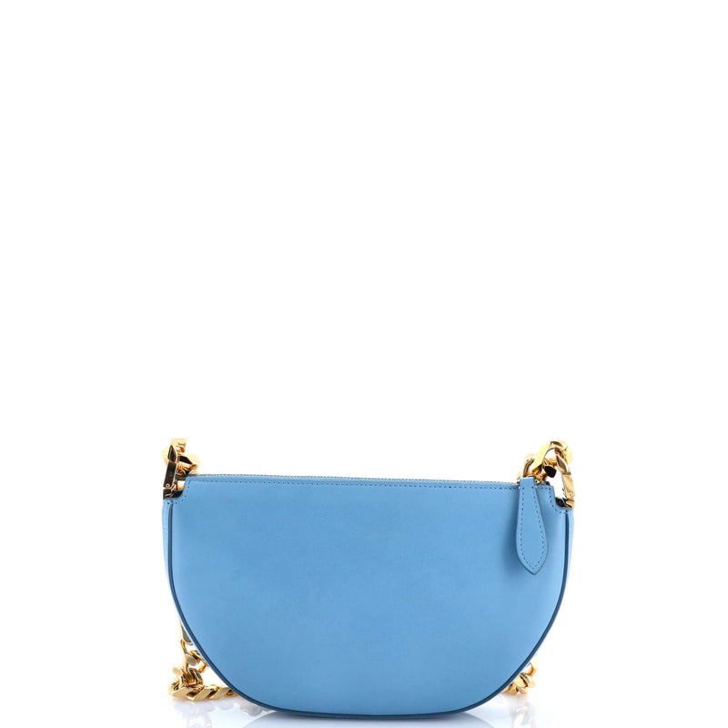 Olympia Zip Chain Shoulder Bag Leather