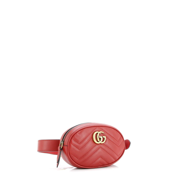 Gg Marmont Belt Bag Matelasse Leather
