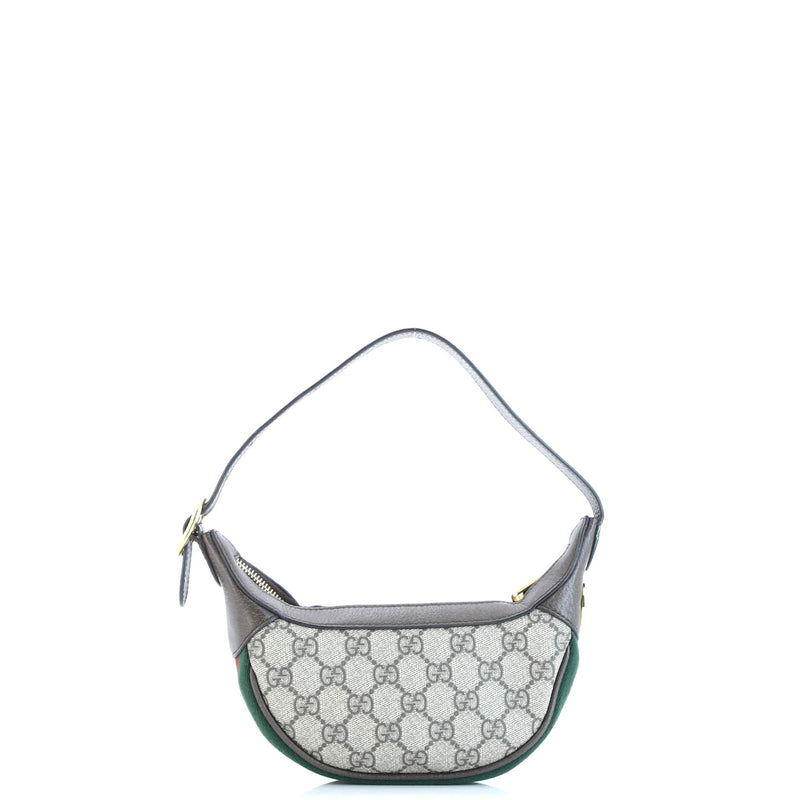 Ophidia Half Moon Bag Gg Coated Canvas