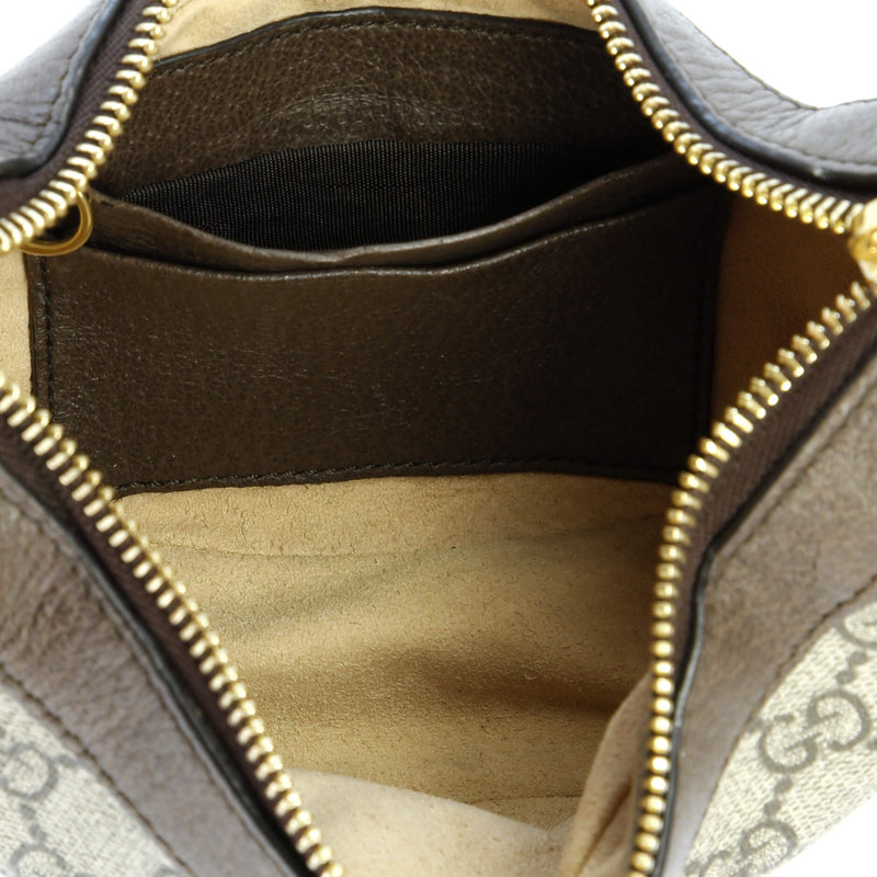 Ophidia Half Moon Bag Gg Coated Canvas
