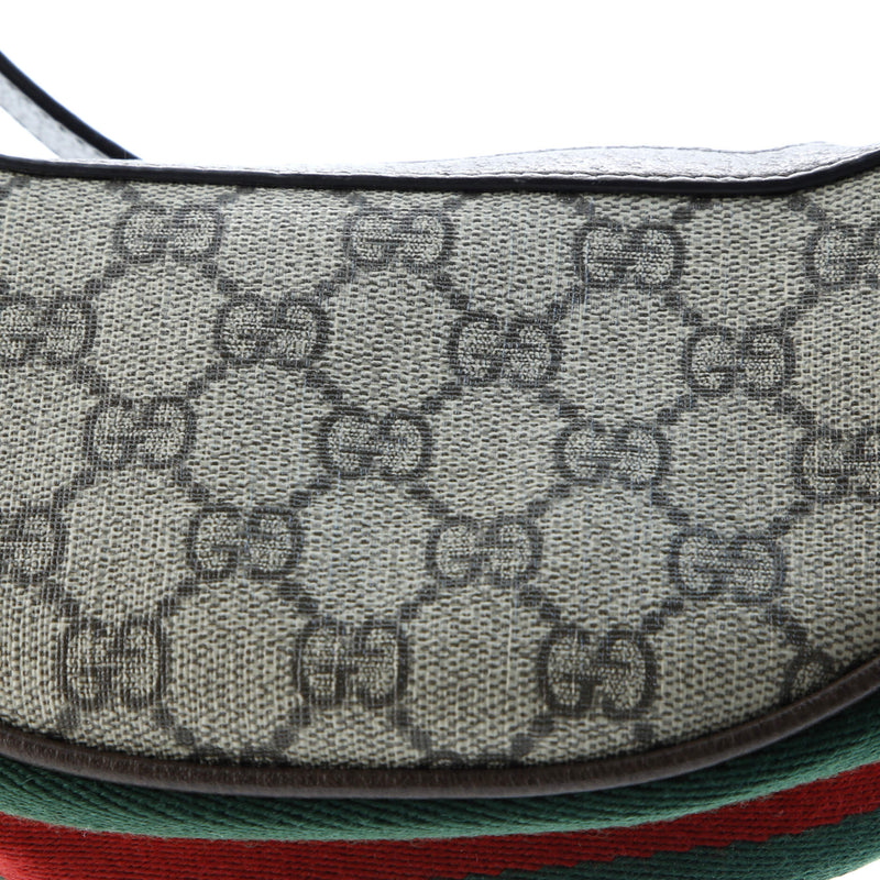 Ophidia Half Moon Bag Gg Coated Canvas