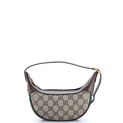 Ophidia Half Moon Bag Gg Coated Canvas