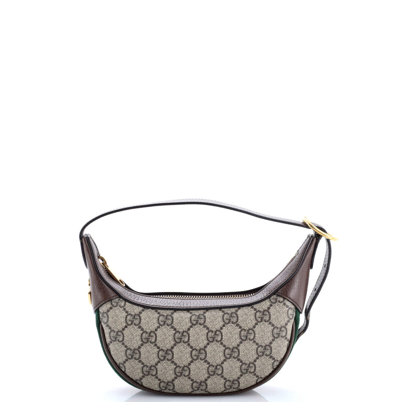 Ophidia Half Moon Bag Gg Coated Canvas