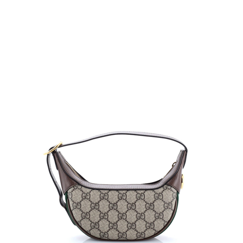 Ophidia Half Moon Bag Gg Coated Canvas