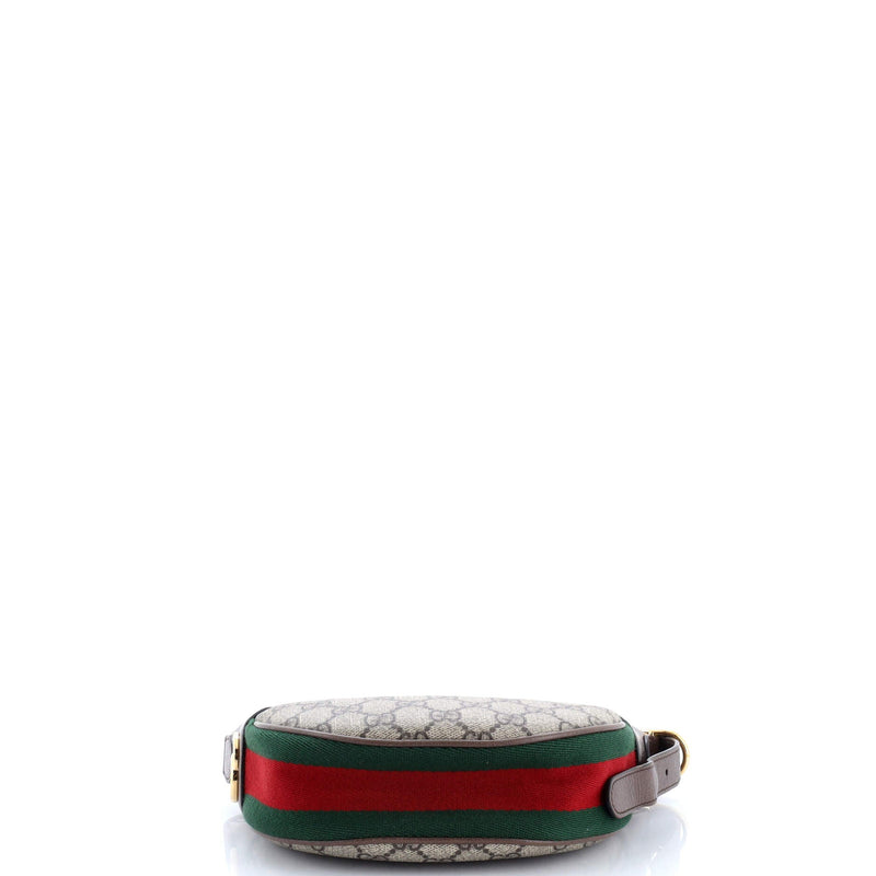 Ophidia Half Moon Bag Gg Coated Canvas