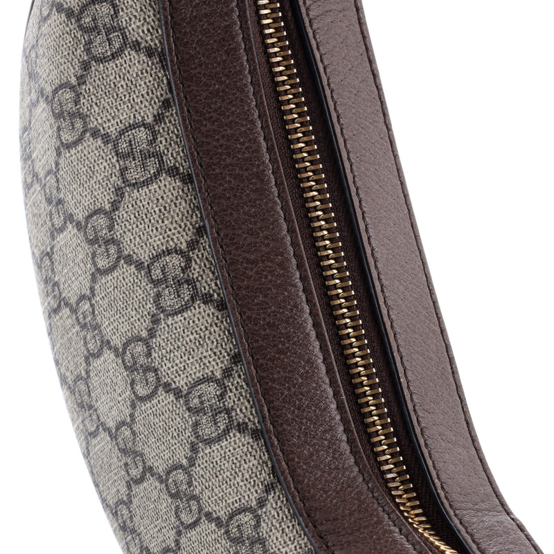 Ophidia Half Moon Bag Gg Coated Canvas