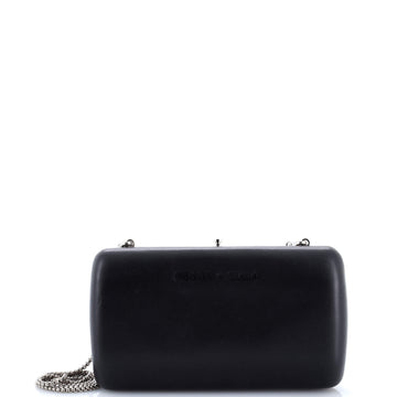 Logo Convertible Chain Box Clutch
