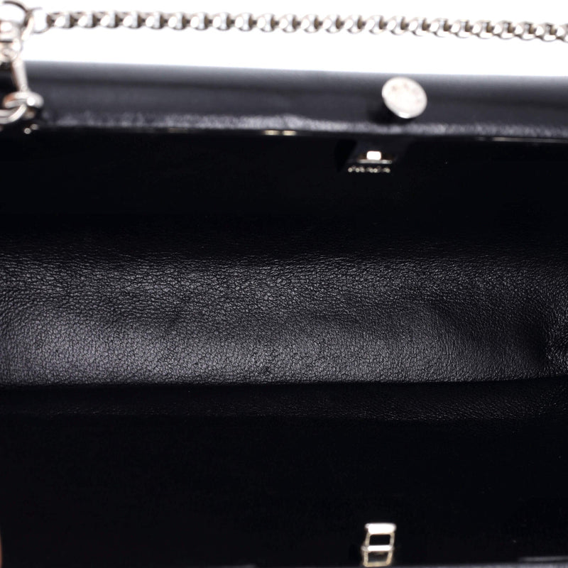 Logo Convertible Chain Box Clutch
