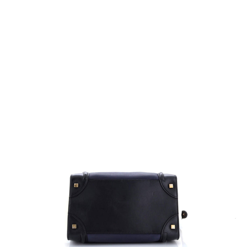 Tricolor Luggage Bag Leather Mini