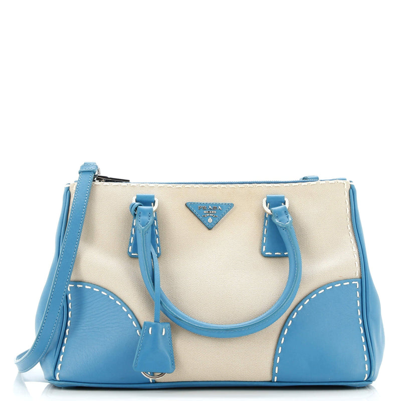 Double Zip Convertible Tote Stitched