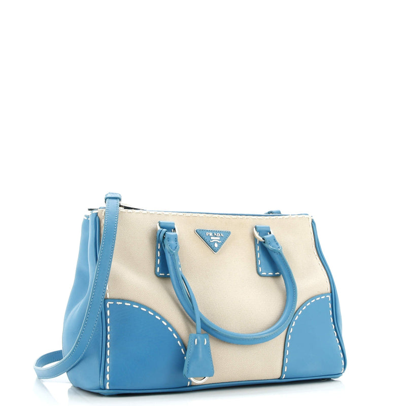 Double Zip Convertible Tote Stitched