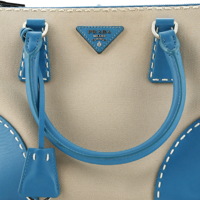 Double Zip Convertible Tote Stitched