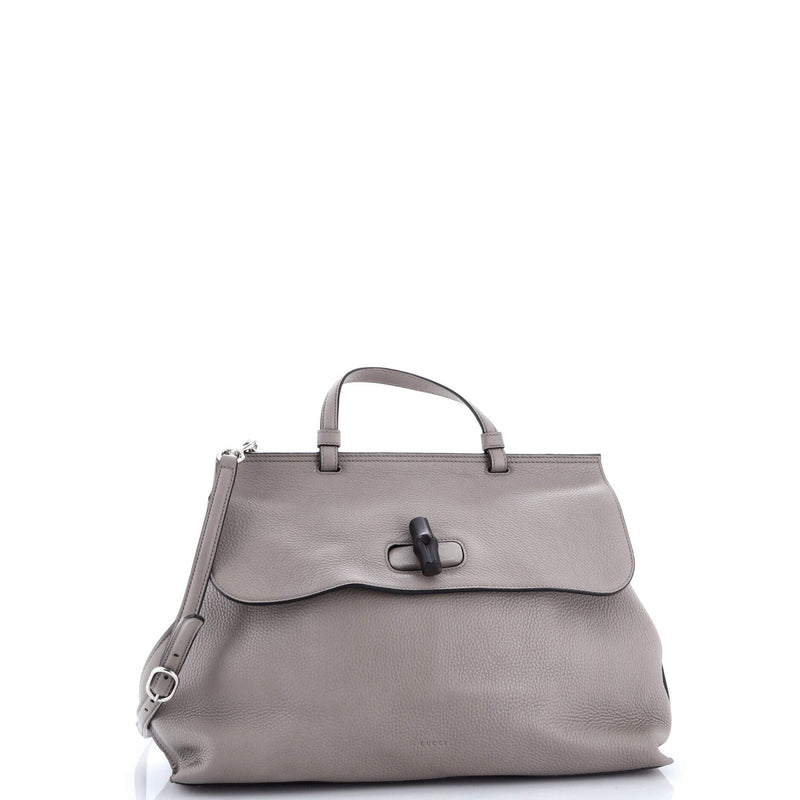 Bamboo Daily Top Handle Bag Leather