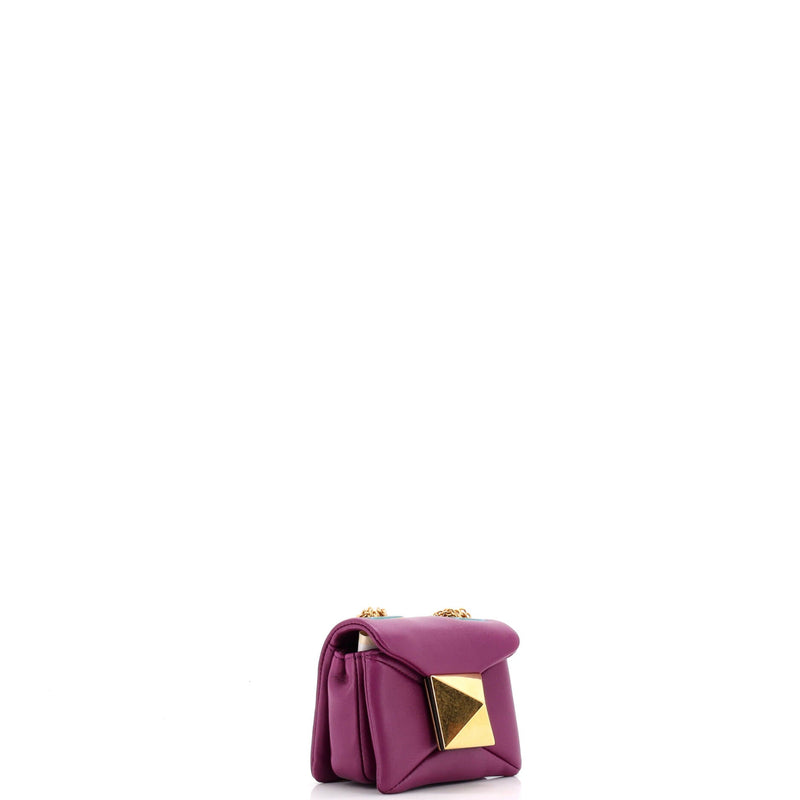 One Stud Chain Flap Bag Leather Micro
