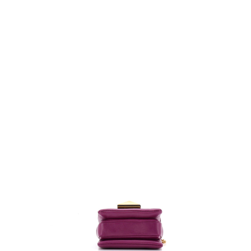 One Stud Chain Flap Bag Leather Micro