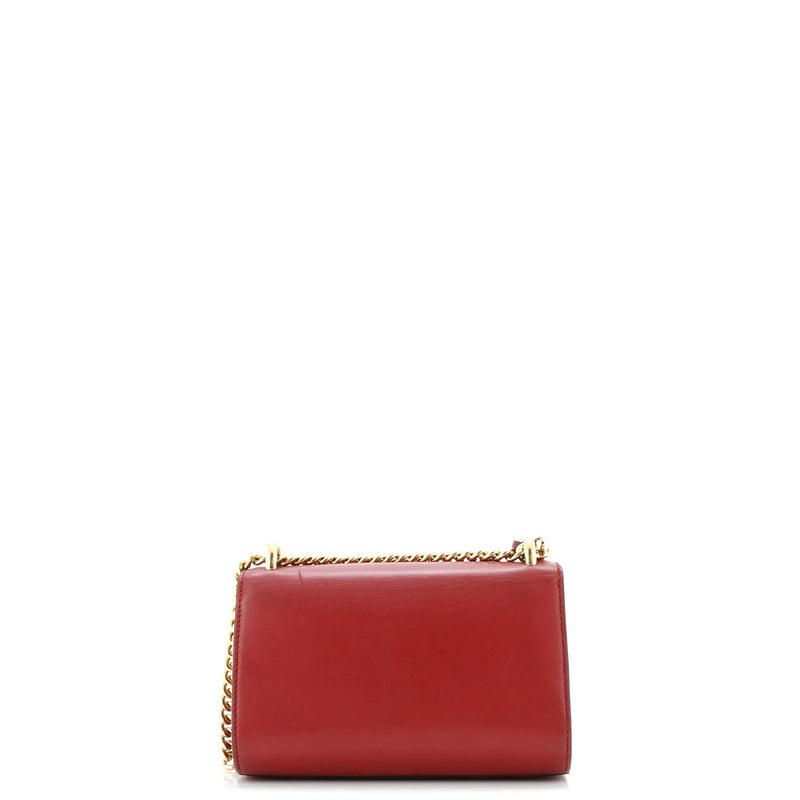 Padlock Shoulder Bag Embellished Leather