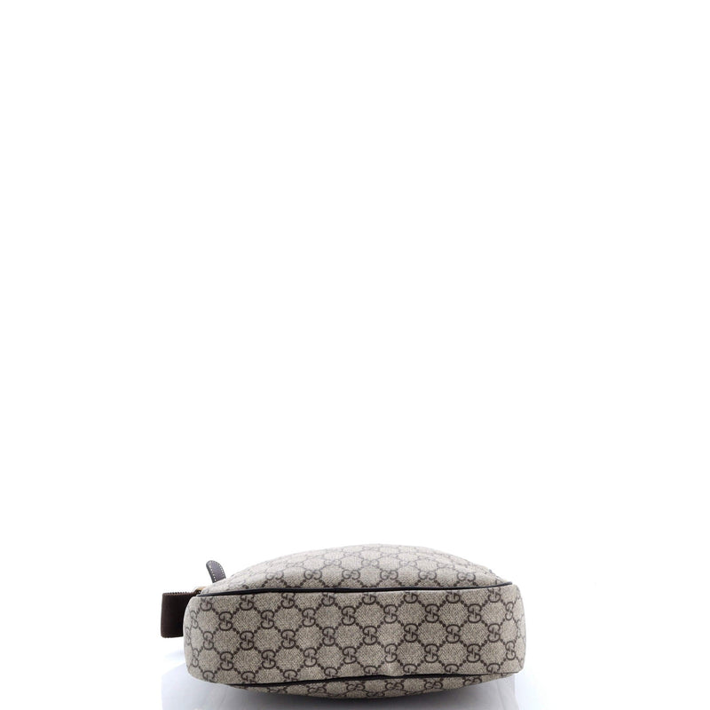 Front Zip Messenger Gg Coated Canvas