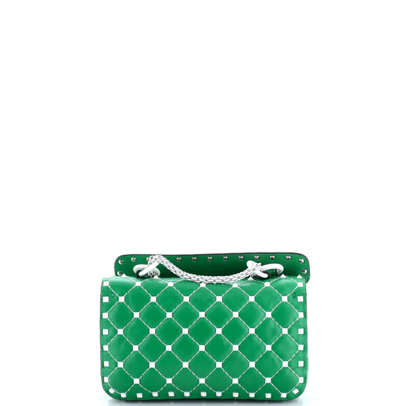 Free Rockstud Spike Flap Bag Quilted