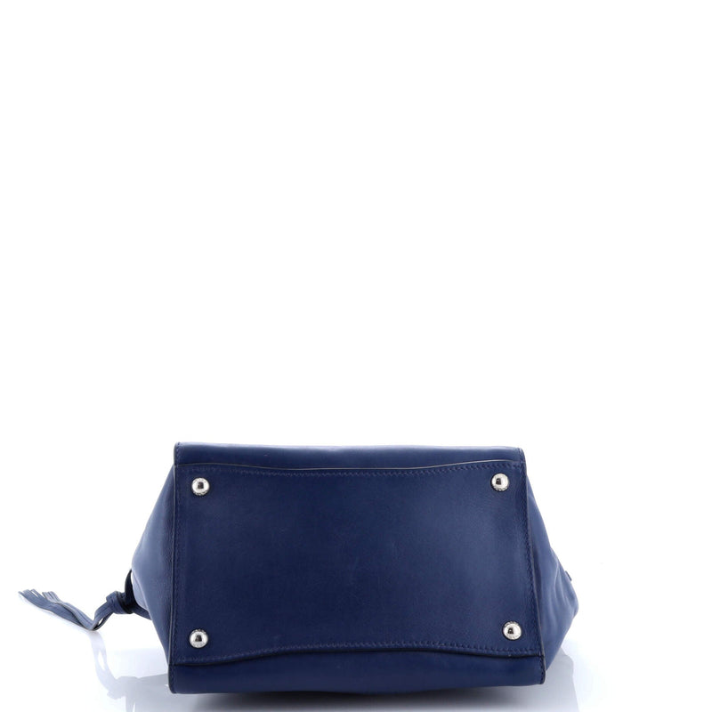 Tassel Twin Pocket Tote City Calf Small