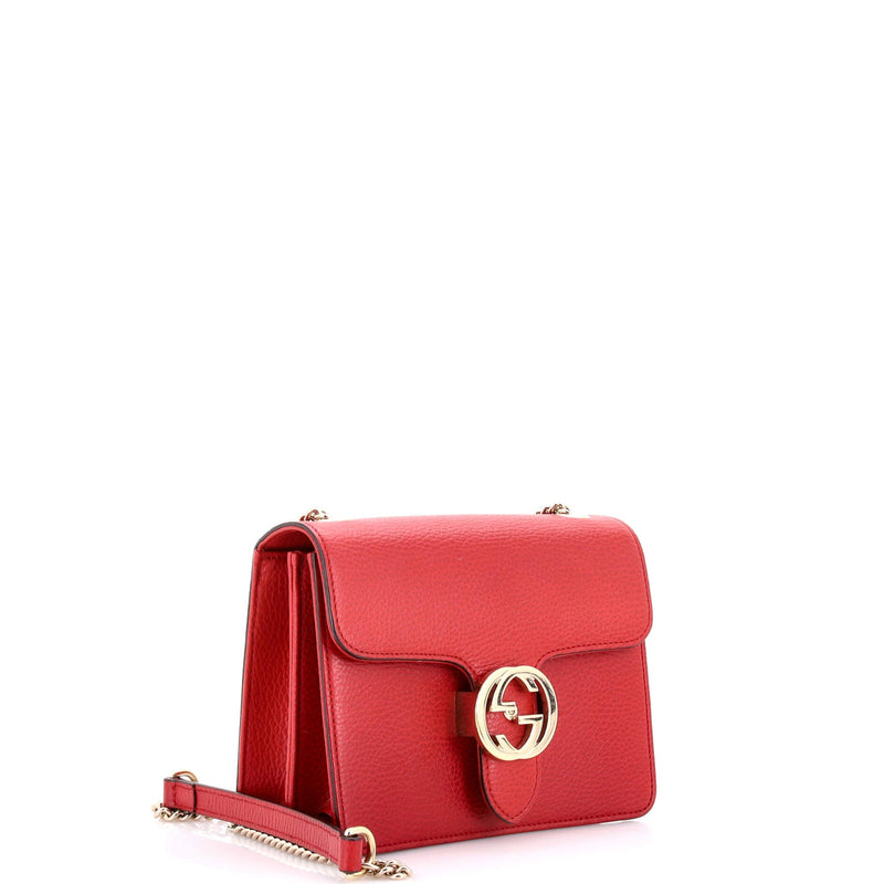 Interlocking Shoulder Bag Leather Small