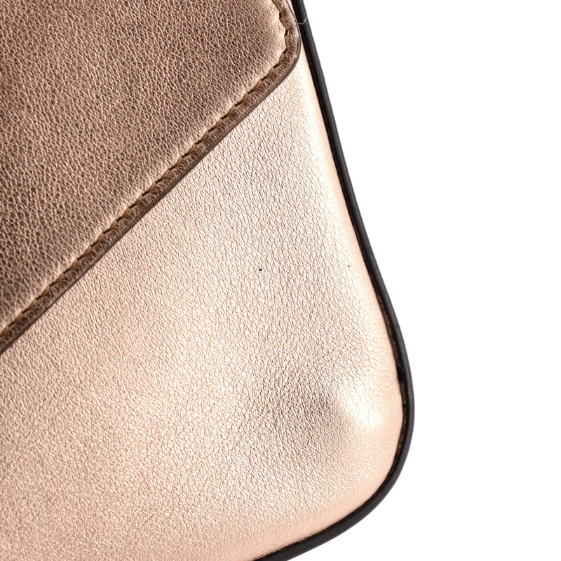 F Is Fendi Envelope Chain Clutch Leather