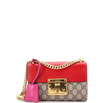 Padlock Shoulder Bag Gg Coated Canvas