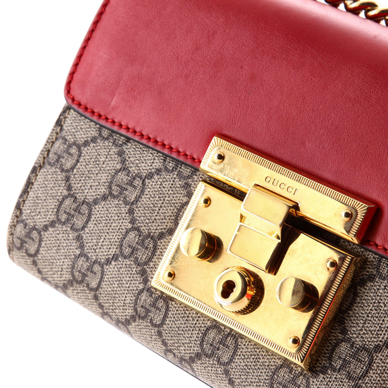 Padlock Shoulder Bag Gg Coated Canvas