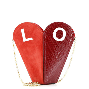 Valentine's Day Chain Heart Bag Leather