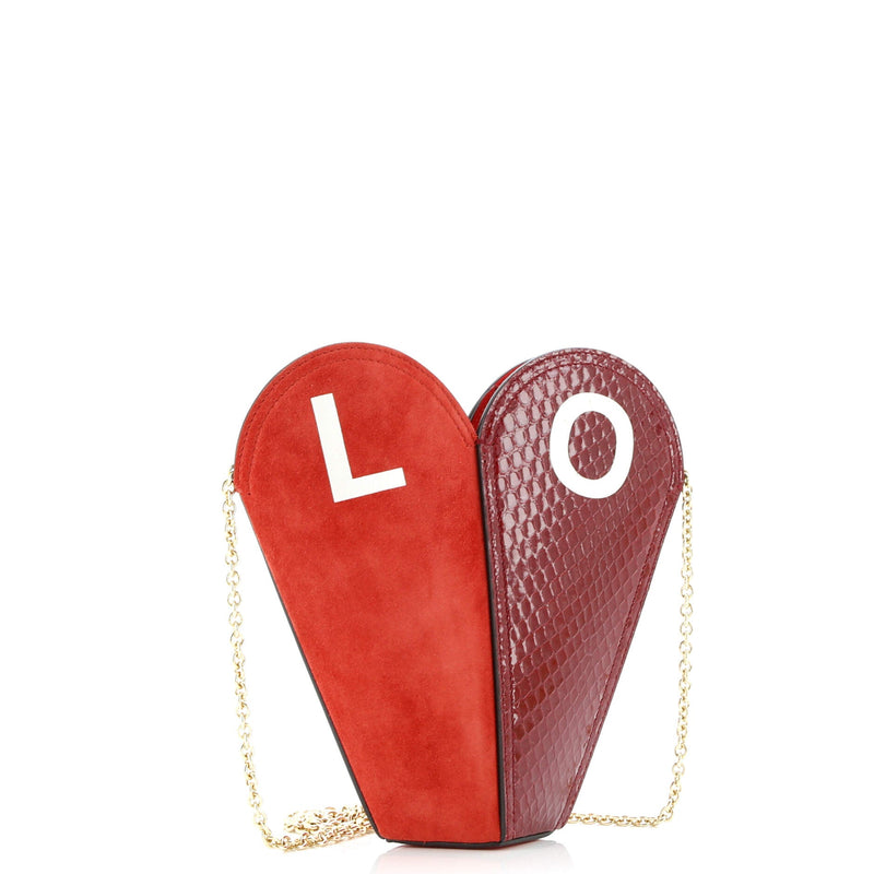 Valentine's Day Chain Heart Bag Leather