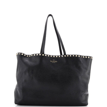 Rockstud Shopper Tote Leather Large
