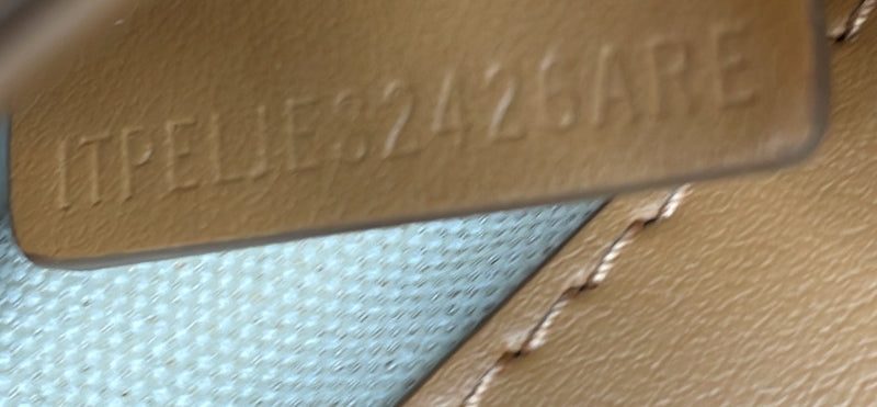 Note Top Handle Bag Embroidered Raffia