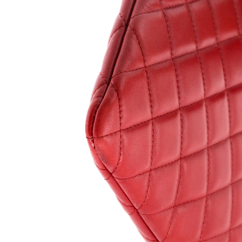 O Case Clutch Quilted Lambskin Large