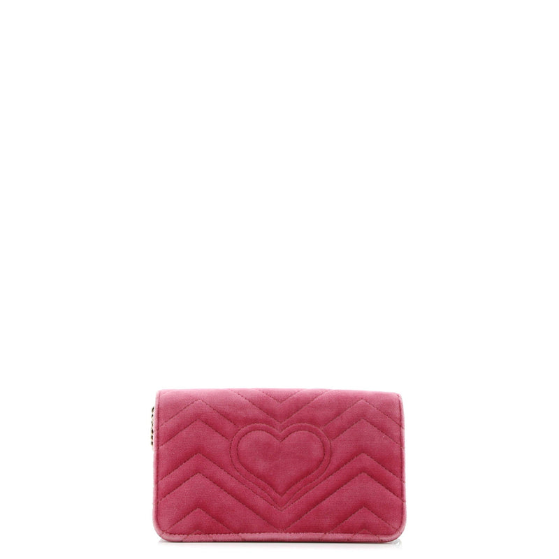 Gg Marmont Chain Flap Bag Embroidered