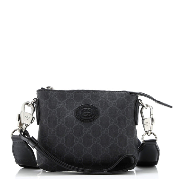 Interlocking G Patch Wristlet Messenger