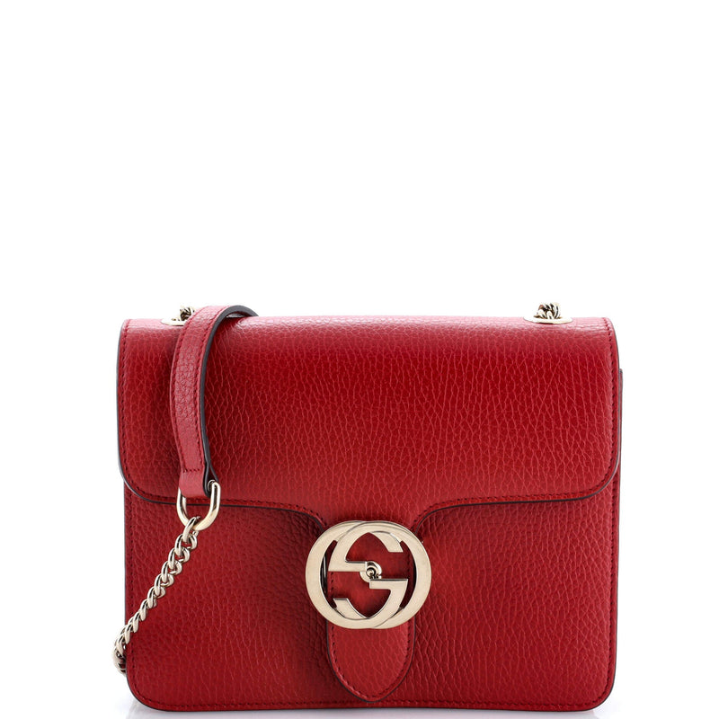 Interlocking Shoulder Bag Leather Small