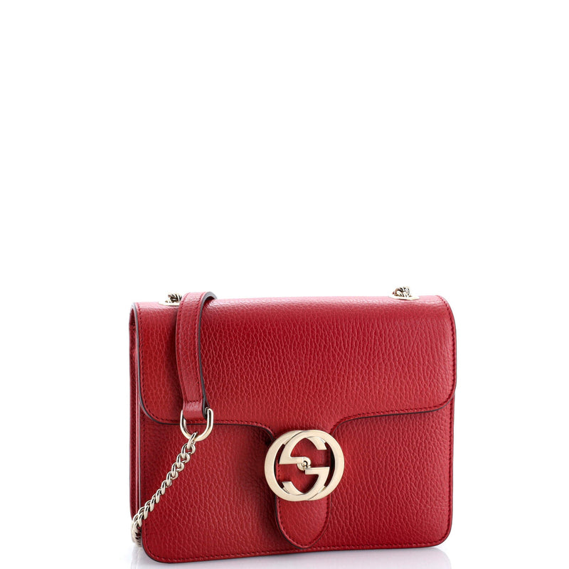 Interlocking Shoulder Bag Leather Small