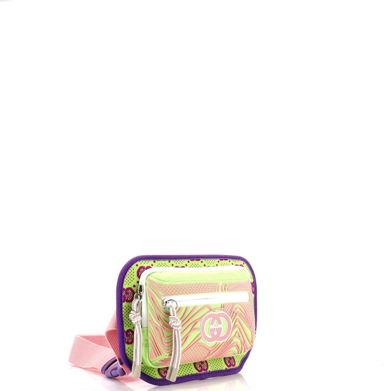 Panelled Front Pocket Belt Bag Backpack