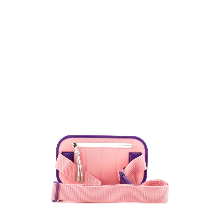 Panelled Front Pocket Belt Bag Backpack